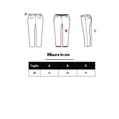 Red Cotton Skinny Pant