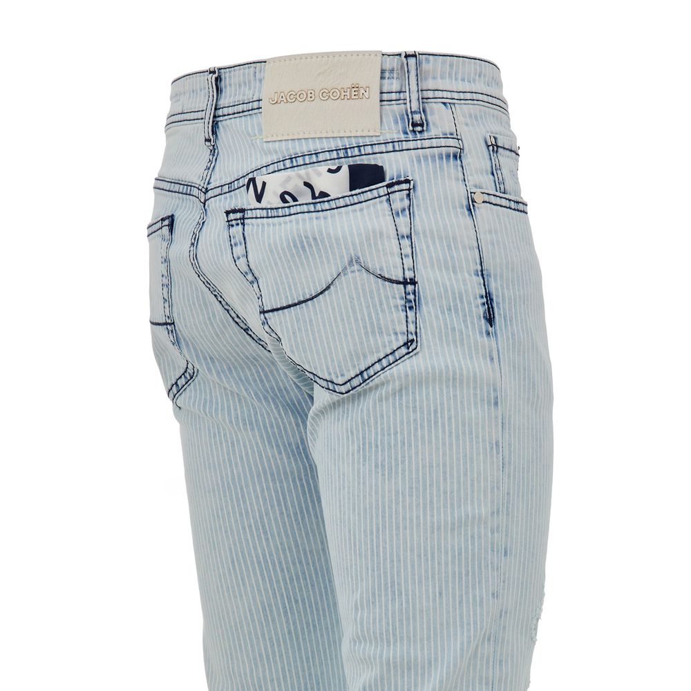 Blue Cotton Skinny Jean
