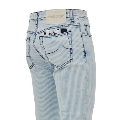 Blue Cotton Skinny Jean