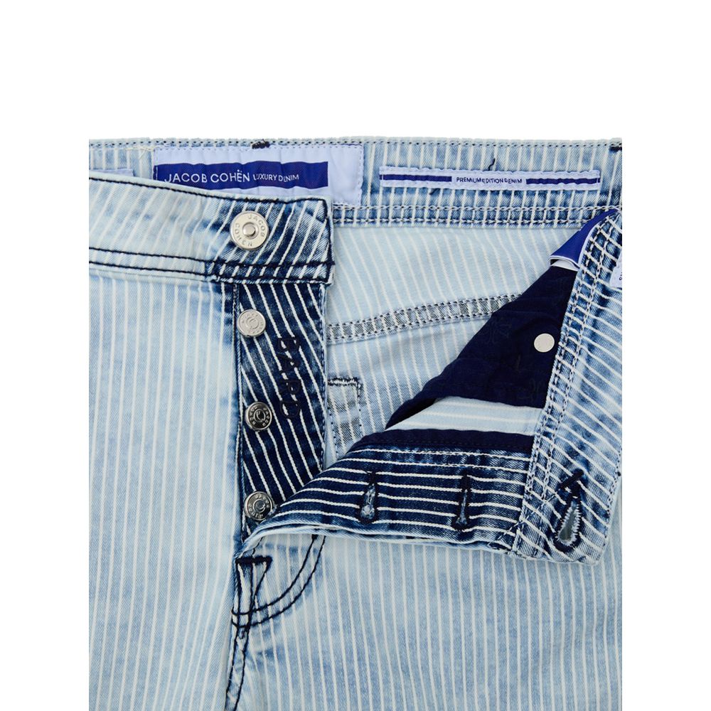 Blue Cotton Skinny Jean