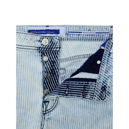 Blue Cotton Skinny Jean