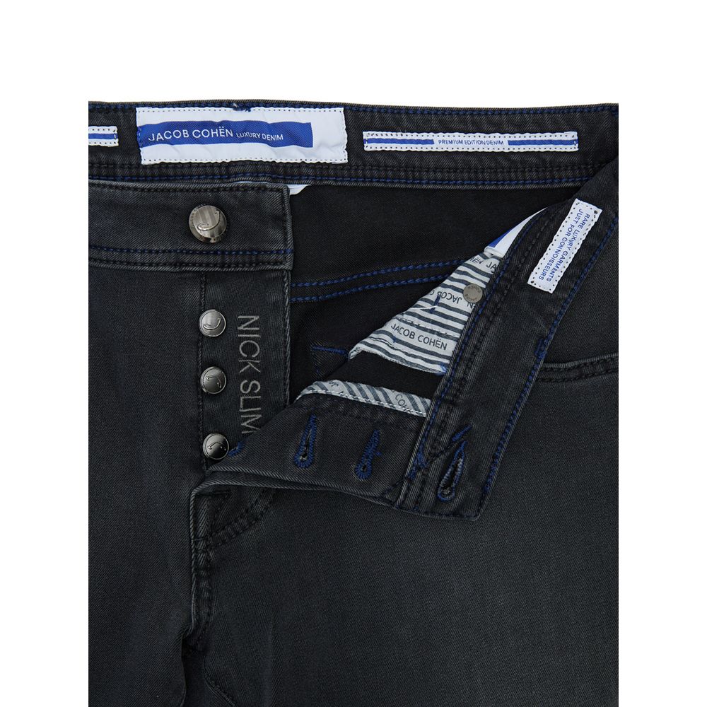 Black Cotton Skinny Jean