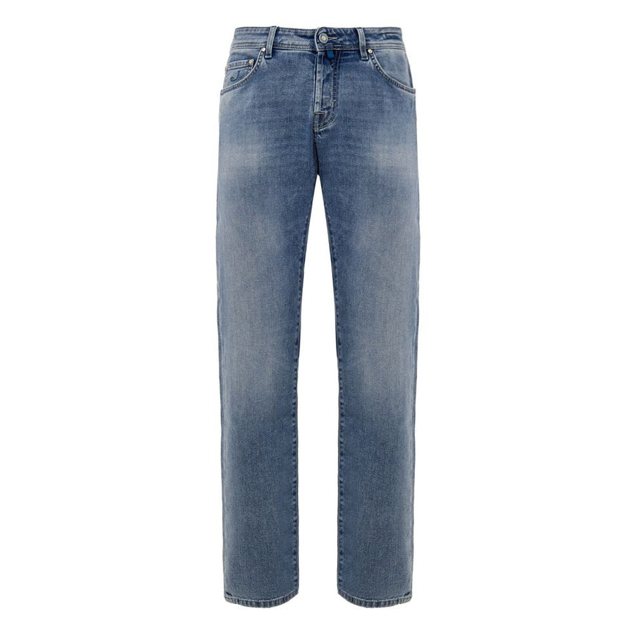 Blue Cotton Skinny Jean