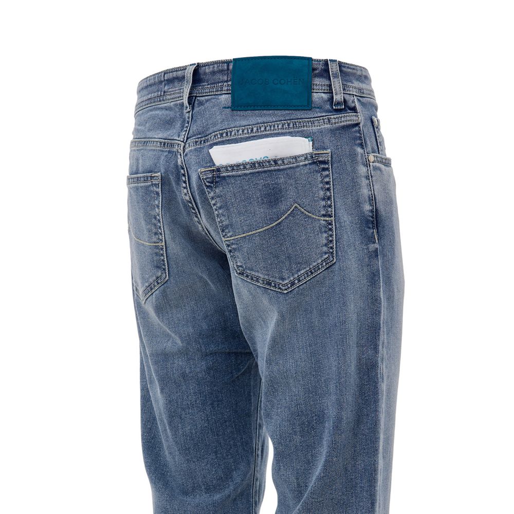 Blue Cotton Skinny Jean