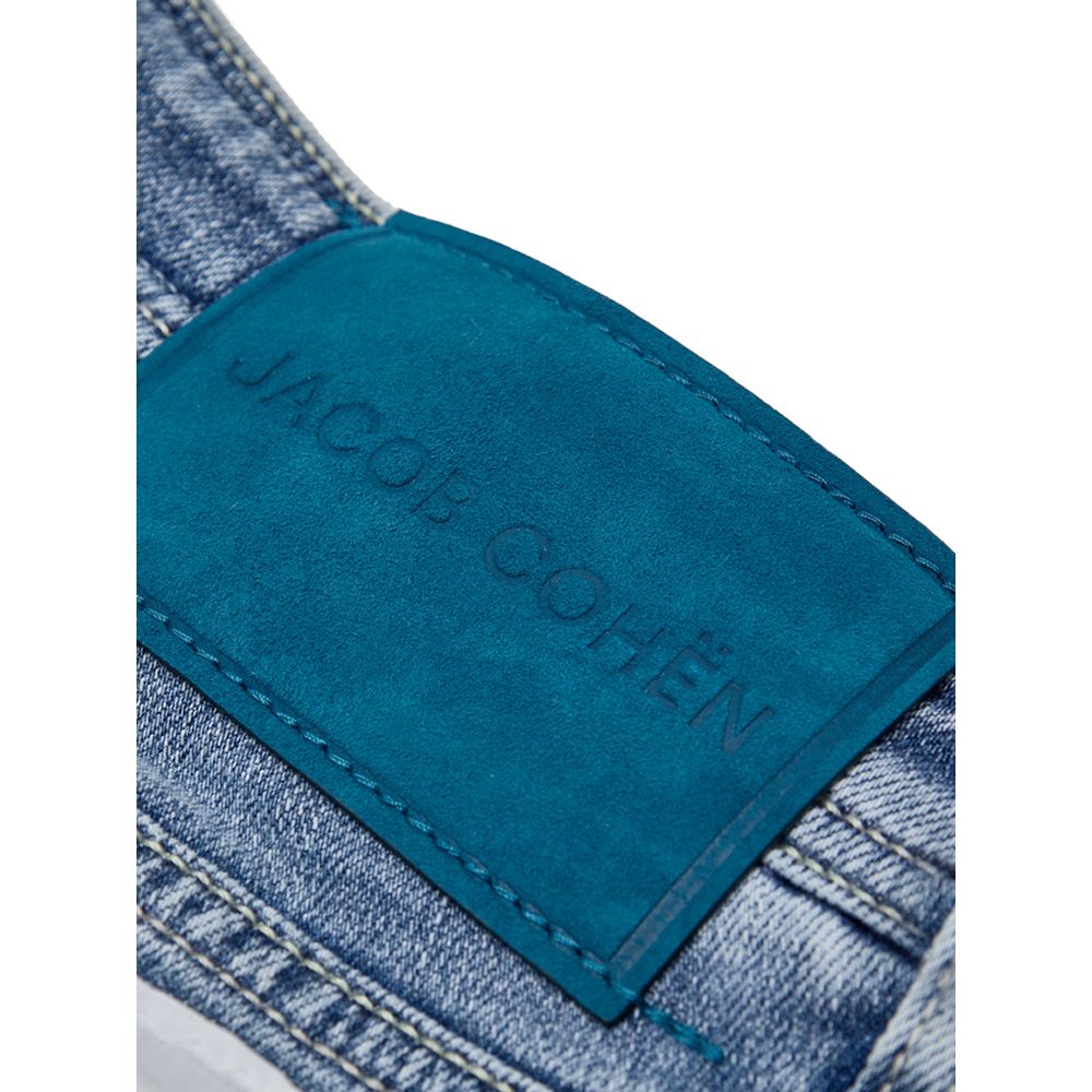 Blue Cotton Skinny Jean