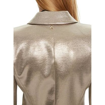 Yellow Polyester Blazer