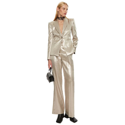 Yellow Polyester Blazer