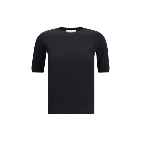 Black Fleece Wool Top