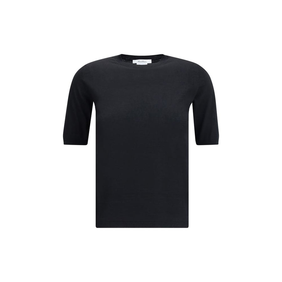 Black Fleece Wool Top