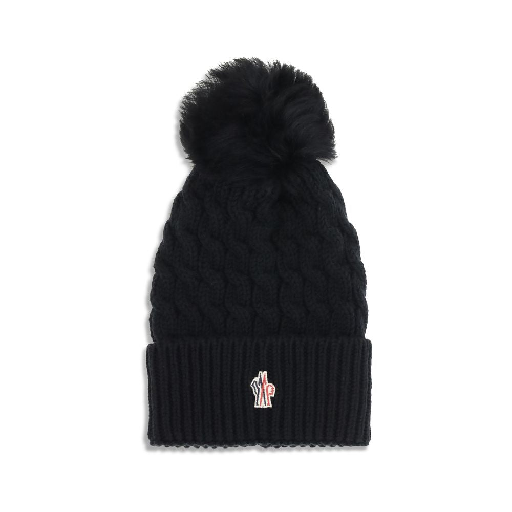 Black Fleece Wool Beanie
