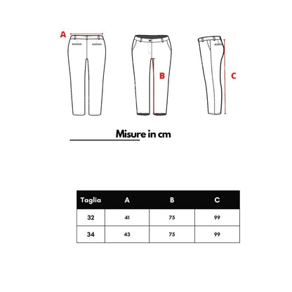 Beige Cotton Skinny Pants