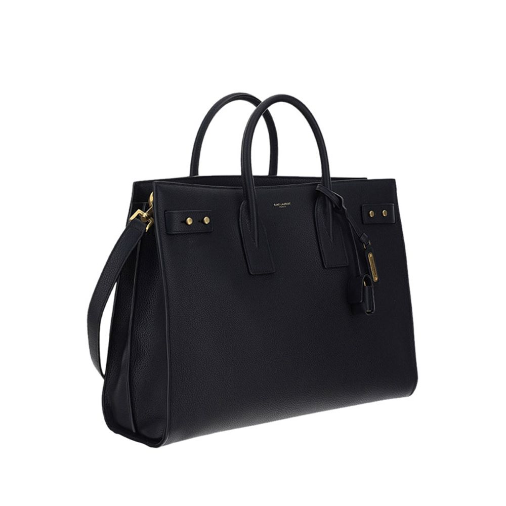 Black Calf Leather Bos Taurus Handbag
