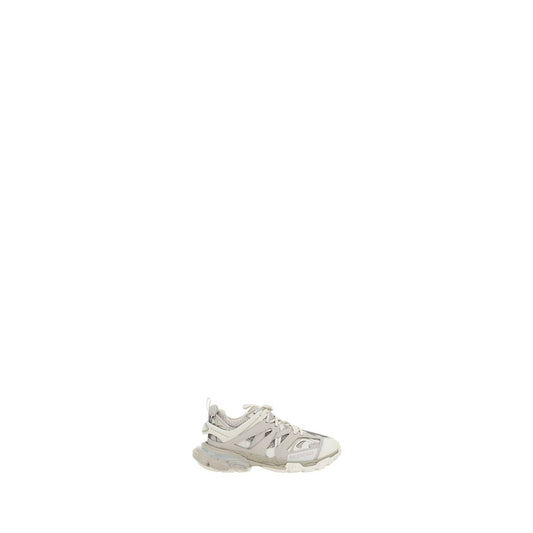 White Nylon Athletic Sneakers
