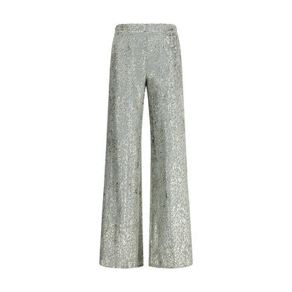 Flared trousers in fil coupé “en rêve"
