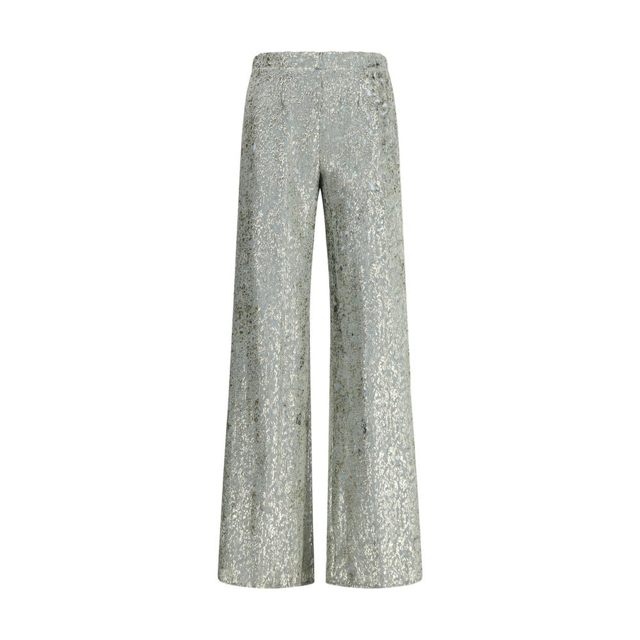 Flared trousers in fil coupé “en rêve