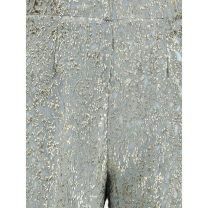 Flared trousers in fil coupé “en rêve"