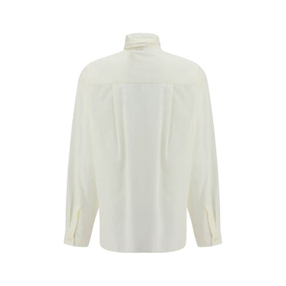 Taffeta Shirt with removable bow