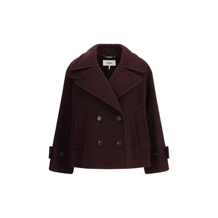 Bordeaux Fleece Wool Coat
