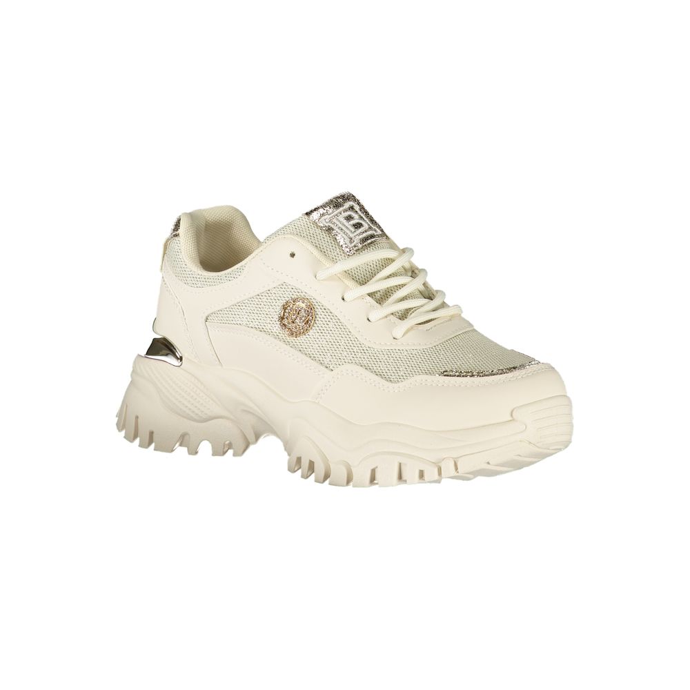 Beige Polyester Women Sneaker