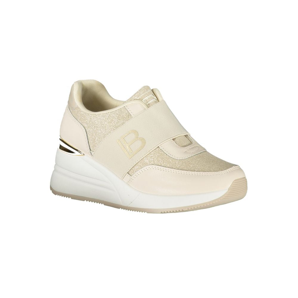 Beige Polyester Women Sneaker