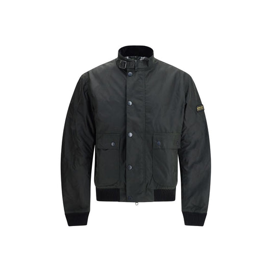 Black Cotton Shell Jacket