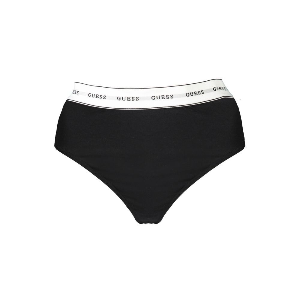 Black Cotton Women Thong