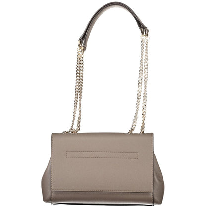 Brown Polyethylene Handbag