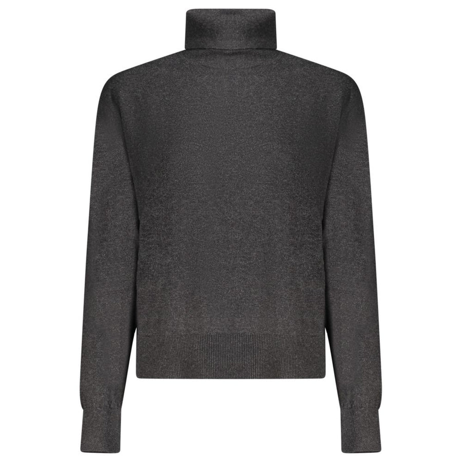Black Cotton Women Sweater