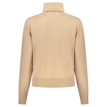 Beige Cotton Women Sweater