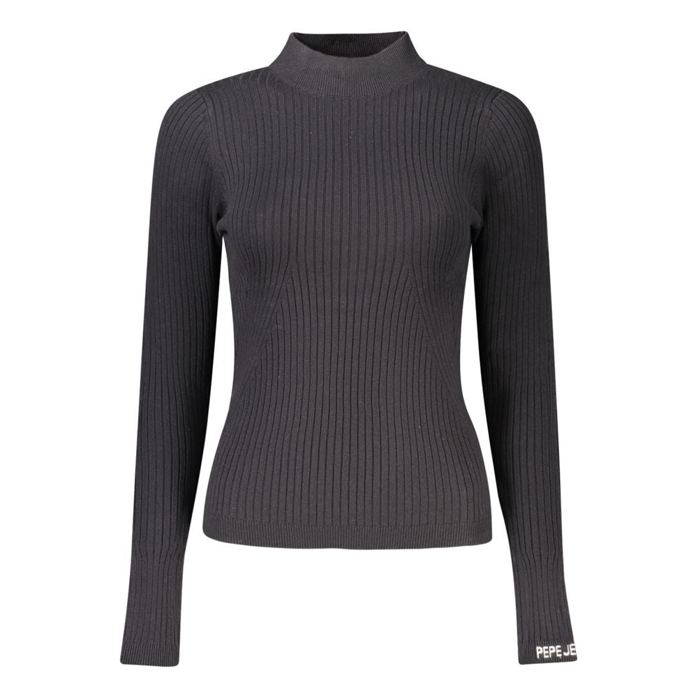 Black Cotton Women Sweater