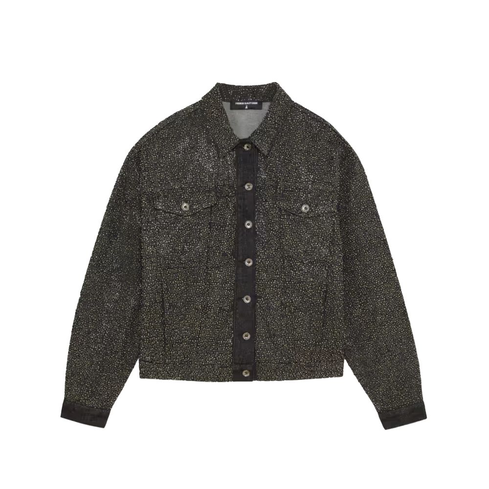 Black Cotton Jackets & Coat