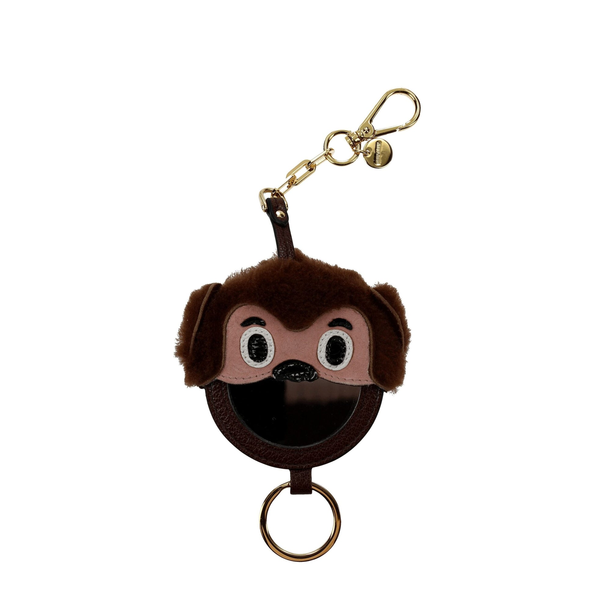 Brown Fur Keychain