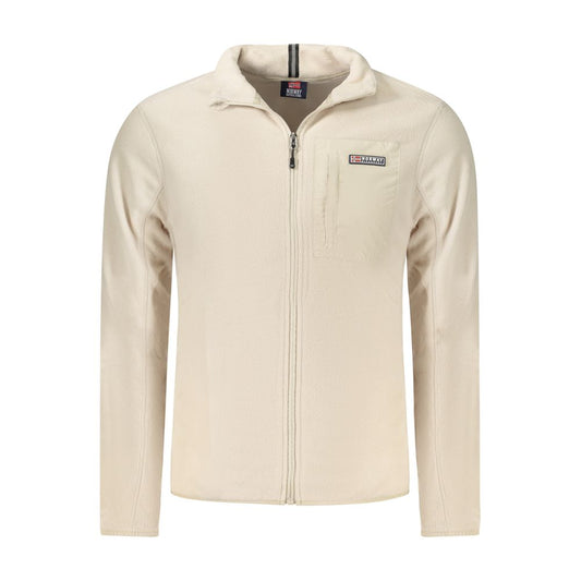 Beige Polyester Men Sweater