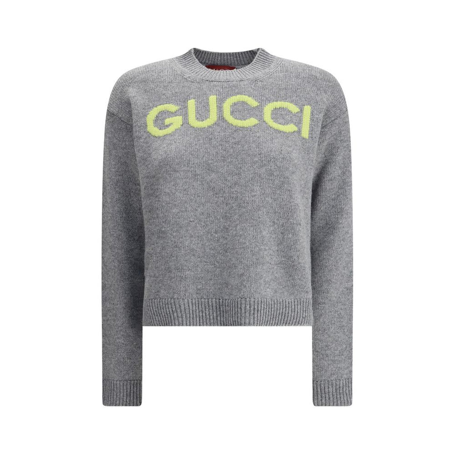 Wool Sweater with embroidered monogram