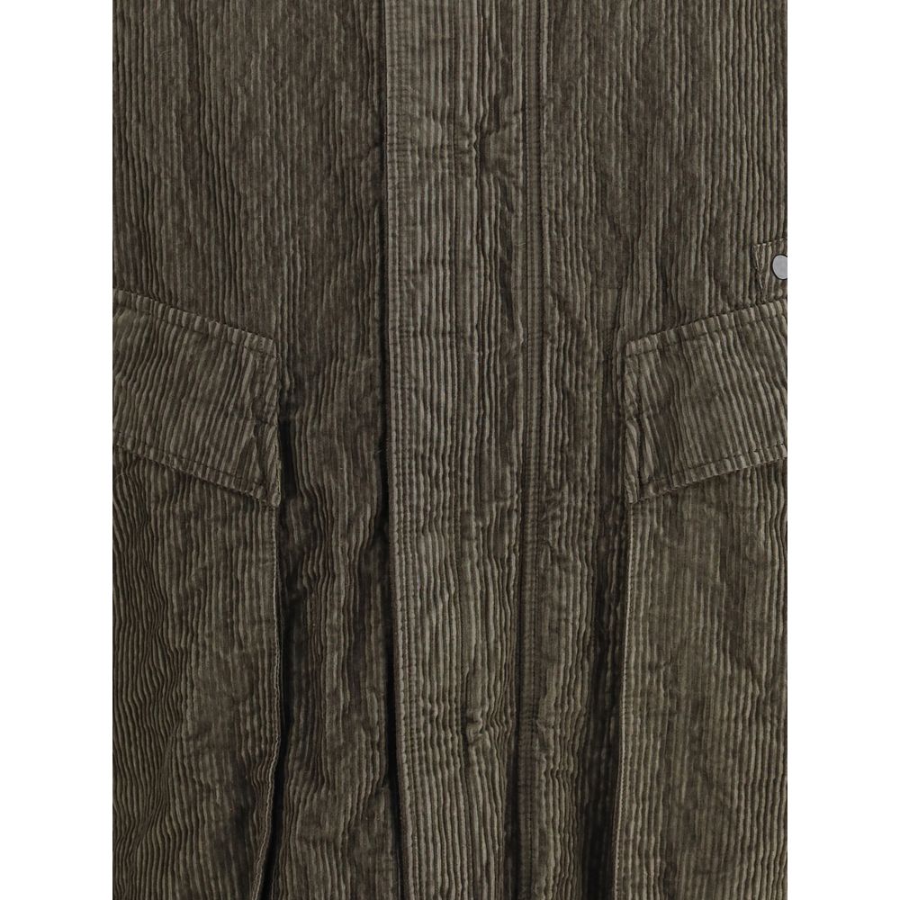 Green Cotton Coat