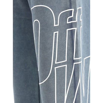 Blue Cotton Joggers (Workout Pants)