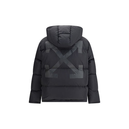 Black Polyester Full-Length Jacket