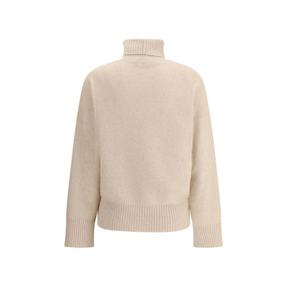 Beige Wool Turtleneck