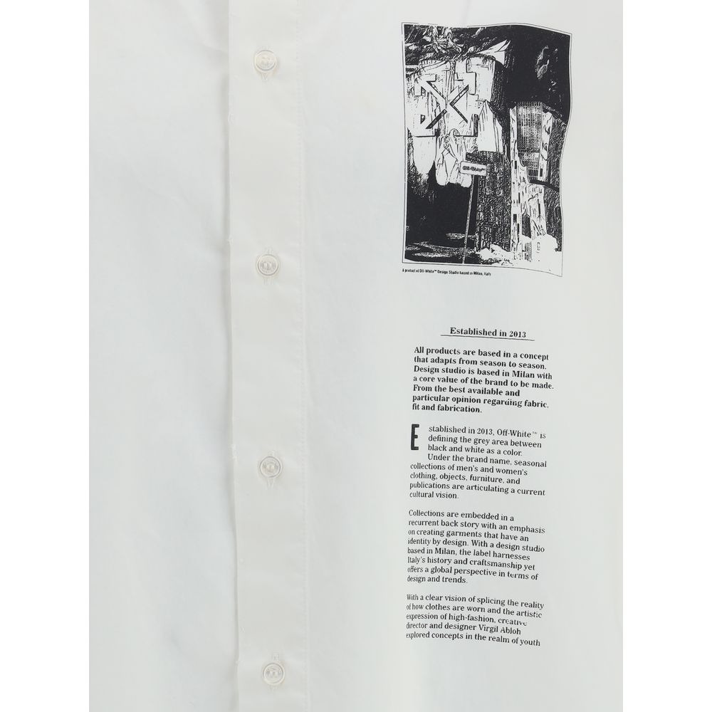 White Cotton Shortsleeve Shirt