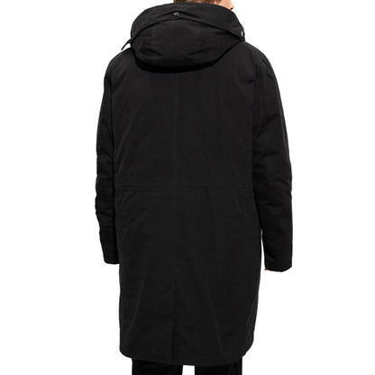 Black Cotton Jackets & Coat