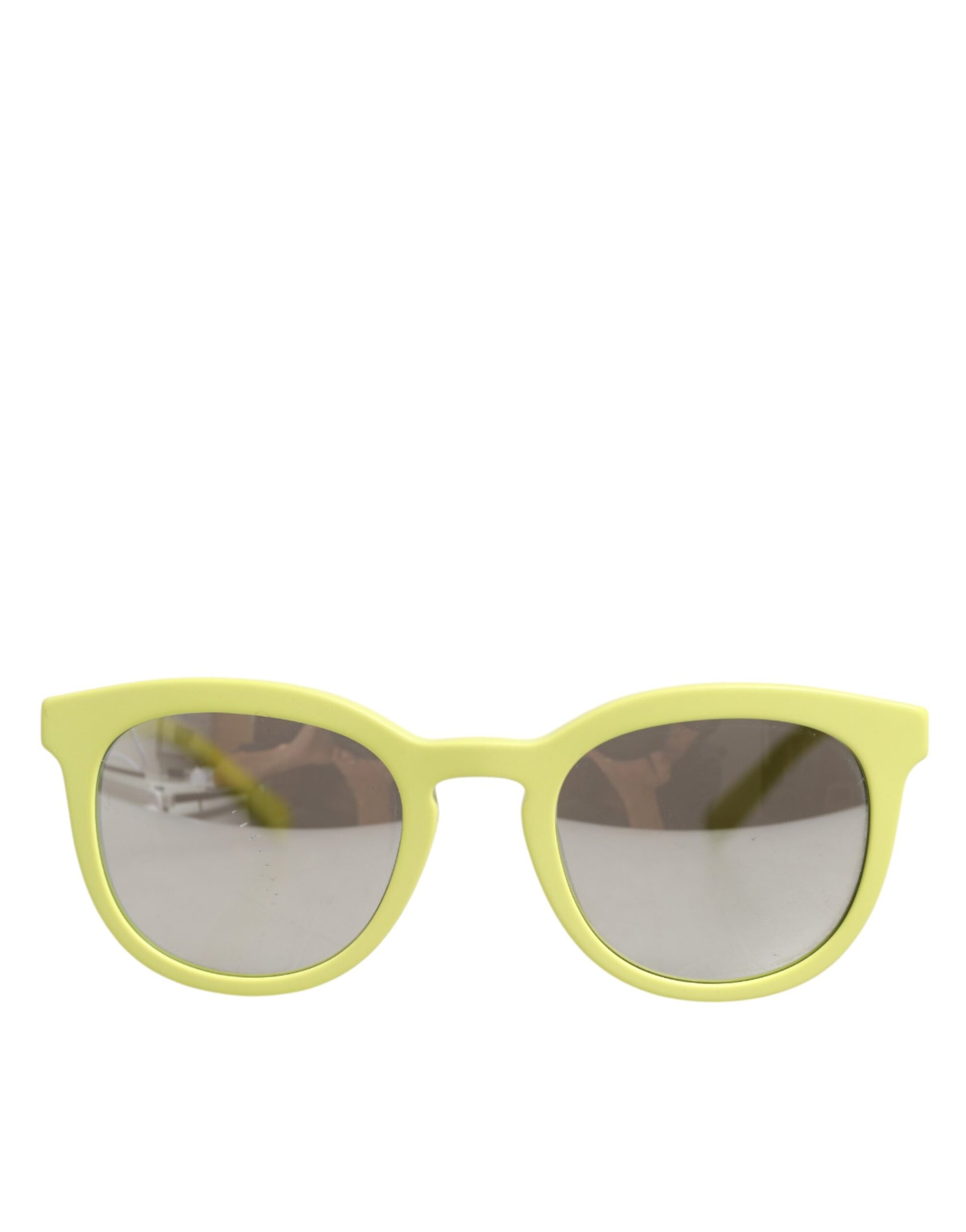 DG4324 Yellow Framed Mirrored Lenses Eyewear Sunglasses