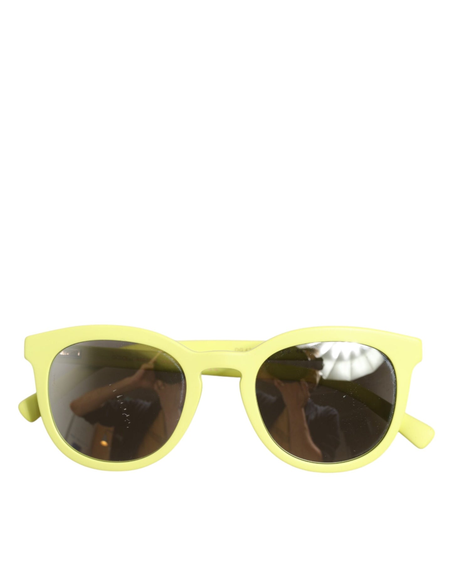 DG4324 Yellow Framed Mirrored Lenses Eyewear Sunglasses