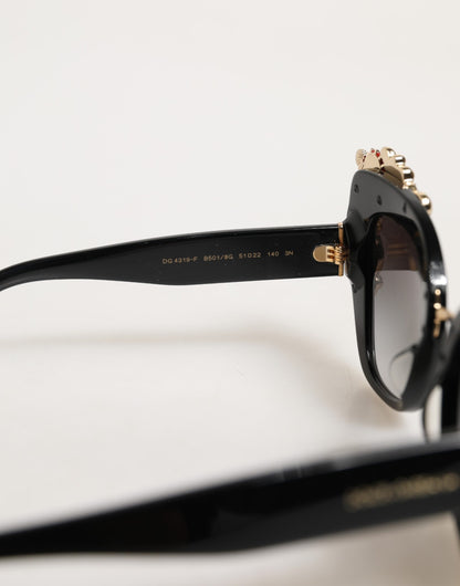 DG4319F Red Sacred Heart Crystal Butterfly Sunglasses