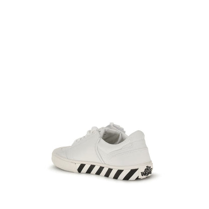 White Calf Leather Bos Taurus Low Top Sneakers
