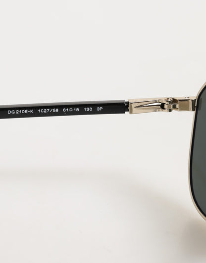 DG2106K Black Gold Plated Polarized MetalFrame Sunglasses