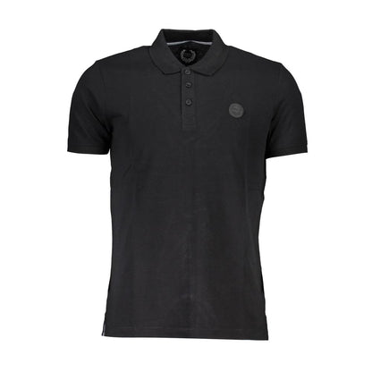 Black Cotton Polo Shirt