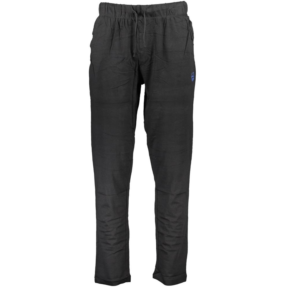 Black Cotton Men's Track Pant