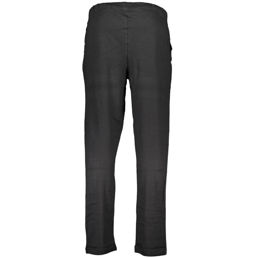 Black Cotton Men's Track Pant