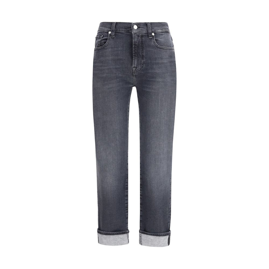 Black Cotton Relaxed Fit Jeans