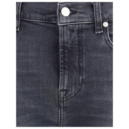 Black Cotton Relaxed Fit Jeans